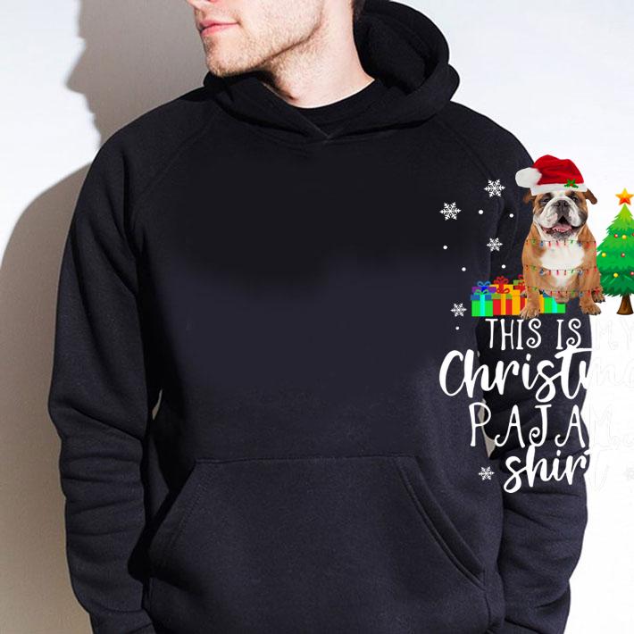 Christmas Pajama For English Bulldog Lover Gifts t-shirt hoodie