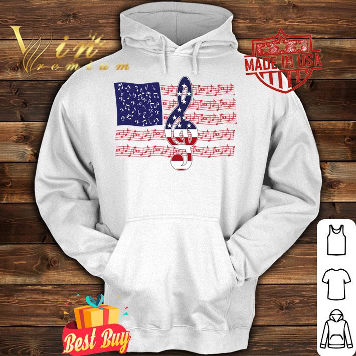 Music Note American Flag Independence Day t-shirt hoodie