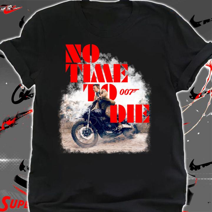 No time to die 007 poster t-shirt shirt