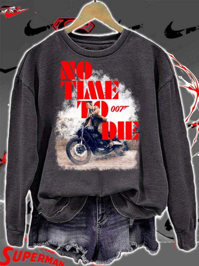 No time to die 007 poster t-shirt sweatshirt