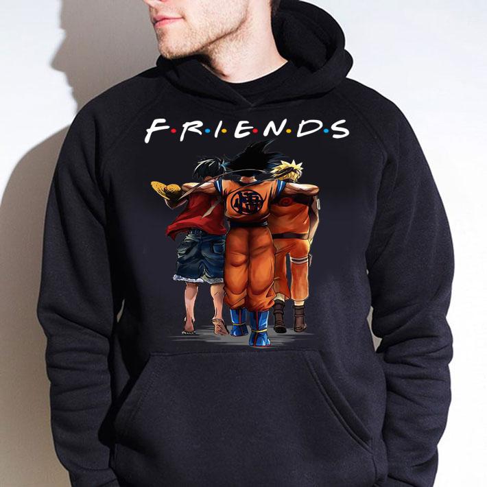 Son Goku Luffy And Naruto Eating Friends Anime t-shirt hoodie