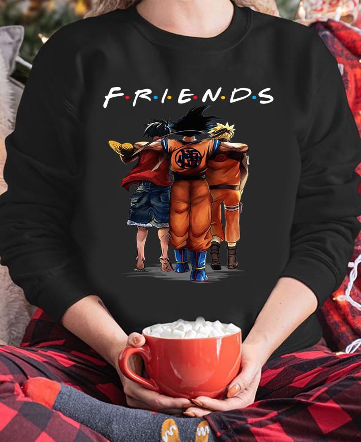 Son Goku Luffy And Naruto Eating Friends Anime t-shirt sweatshirt