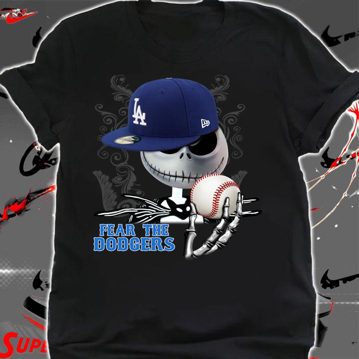Jack Skellington Fear The Dodgers t-shirt shirt
