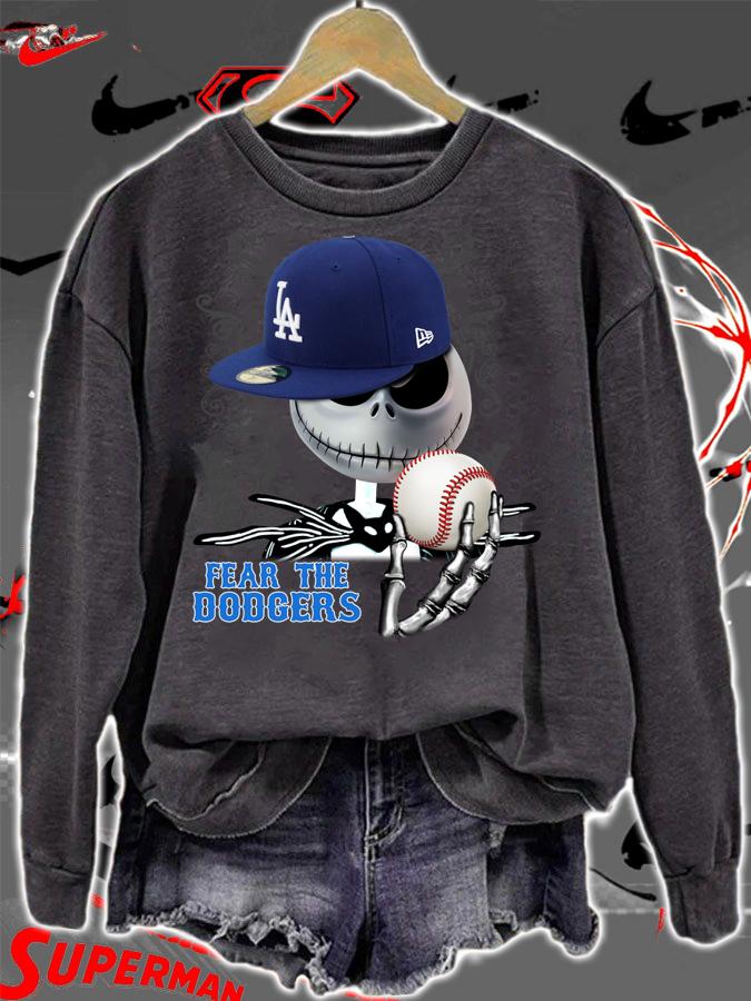 Jack Skellington Fear The Dodgers t-shirt sweatshirt