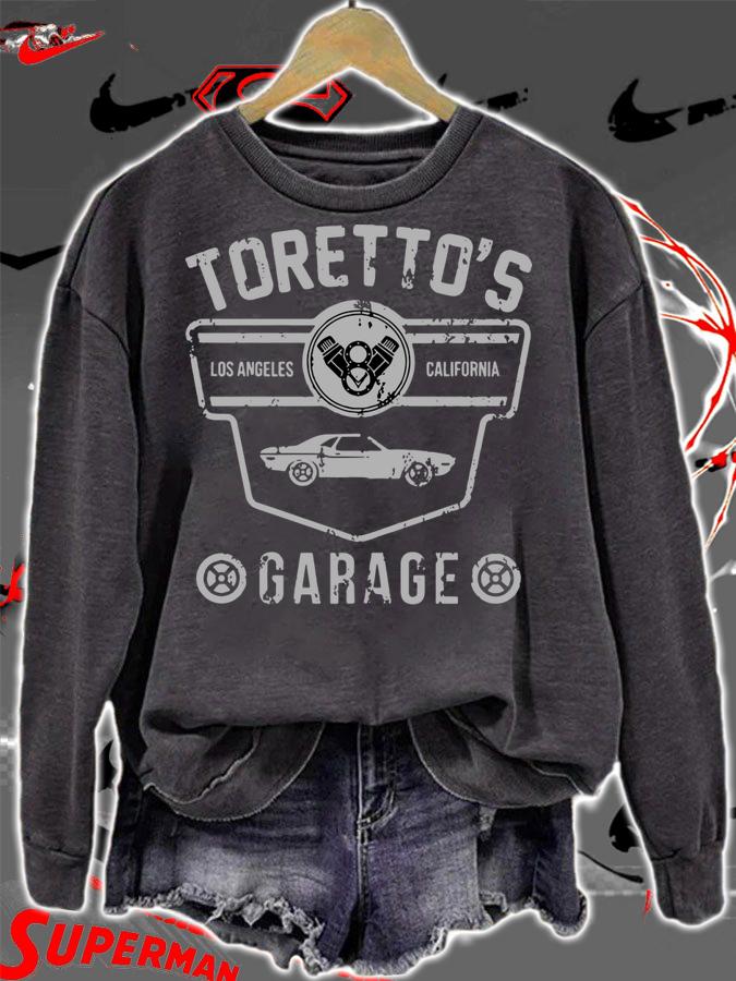 Toretto's Garage t-shirt sweatshirt