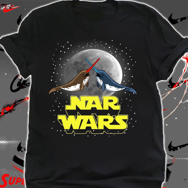 Nice Nar Wars Parody Star Wars Narwhals Lover t-shirt shirt