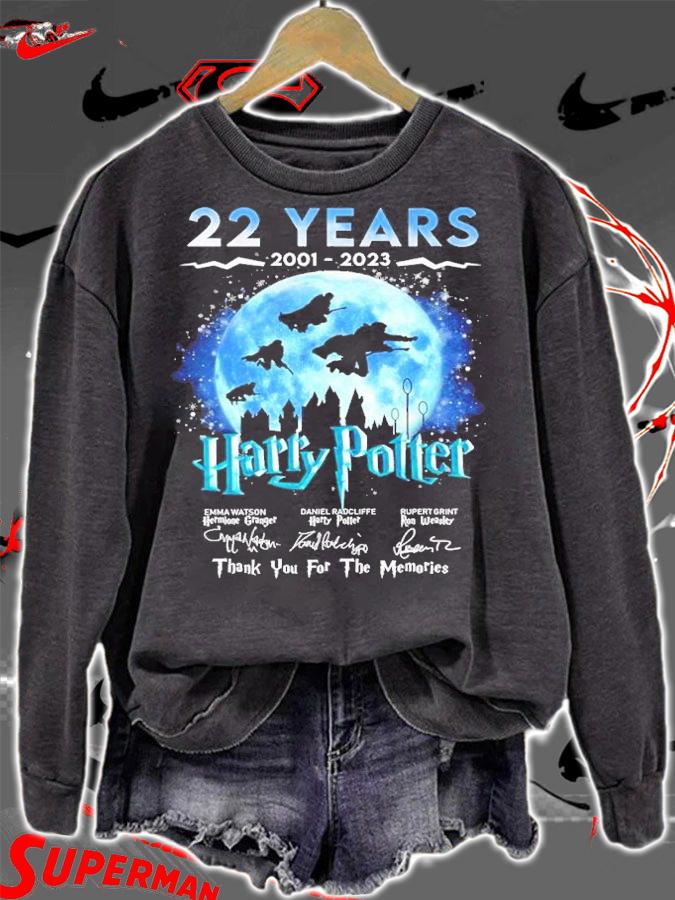 22 Years 2001-2023 Harry Potter Signatures Thank You For The Memories Shirt t-shirt sweatshirt