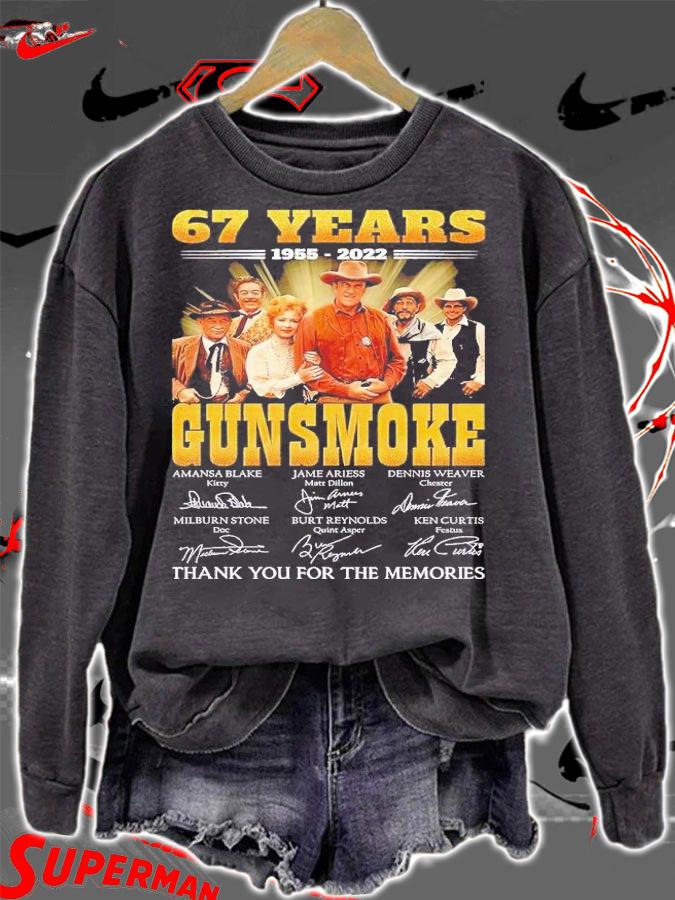 67 years 1955 2022 Gunsmoke thank you for the memories shirt t-shirt sweatshirt