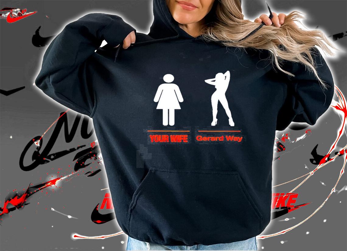 Black Icypiiots your wife Gerard Way art t-shirt hoodie
