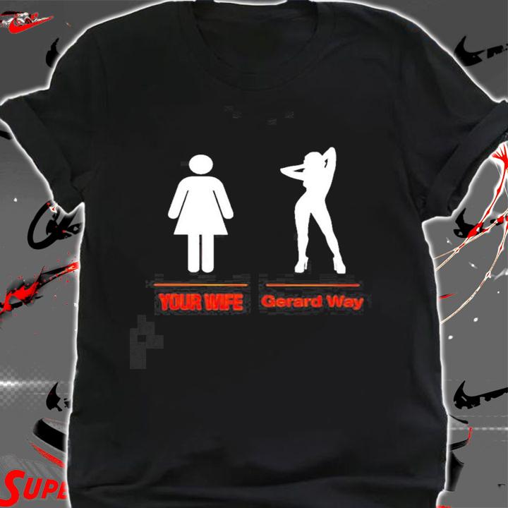 Black Icypiiots your wife Gerard Way art t-shirt shirt