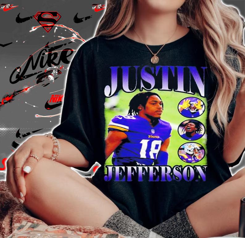 Bootleg Justin Jefferson College Football shirt t-shirt woman shirt