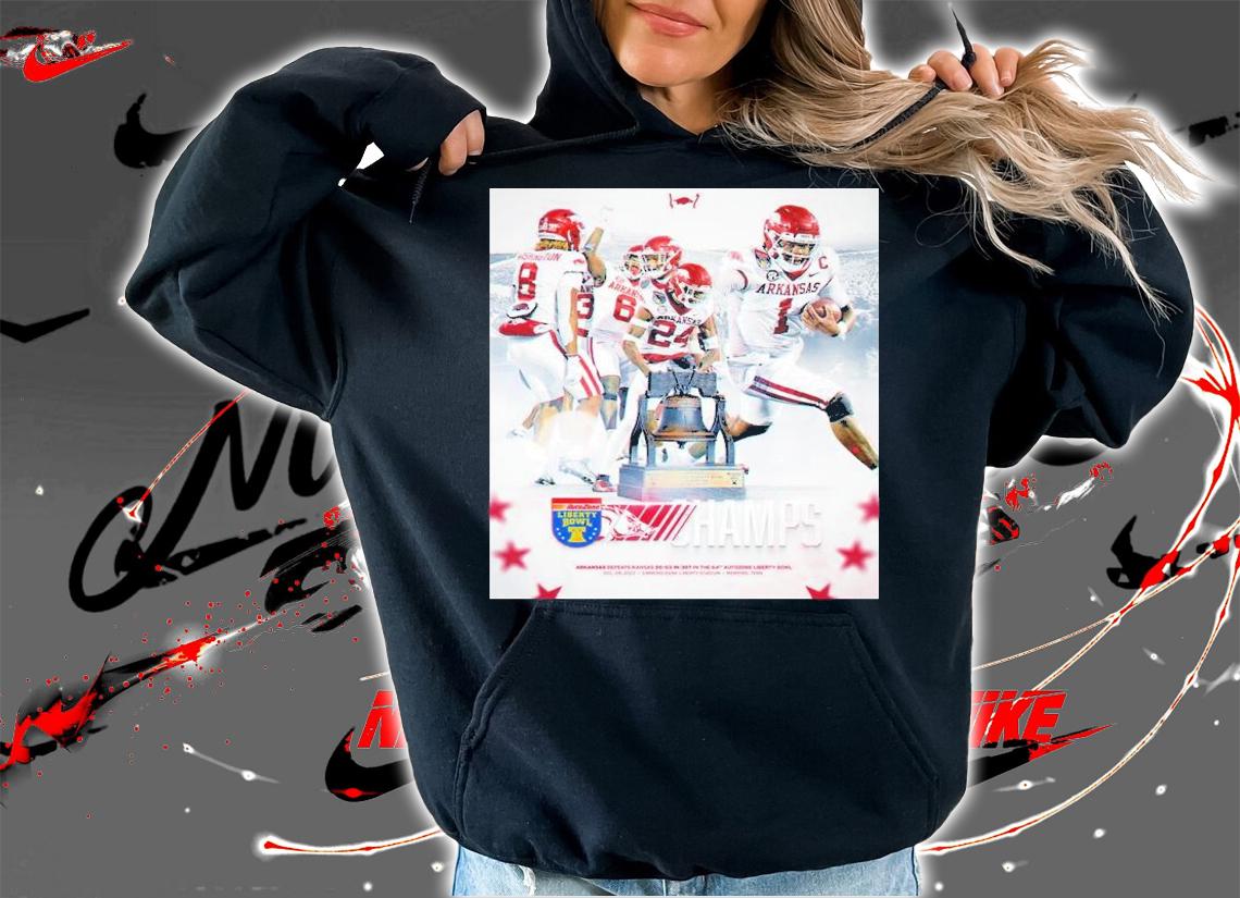 AutoZone Liberty Bowl Champions Are Arkansas Razorback Football 2022 Shirt t-shirt hoodie
