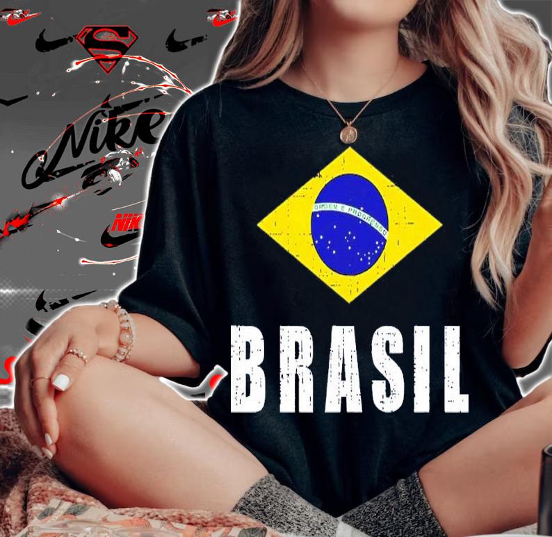 Brasil Flag Soccer 2022 Brazilian Futebol shirt t-shirt woman shirt
