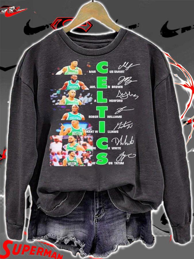 Celtics Marcus Smart Jaylen Brown Al Horford Robert Williams signatures shirt t-shirt sweatshirt