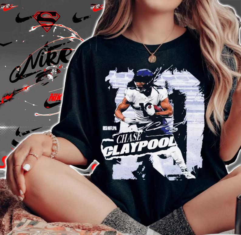 Chase Claypool Chicago Collage Football Shirt t-shirt woman shirt