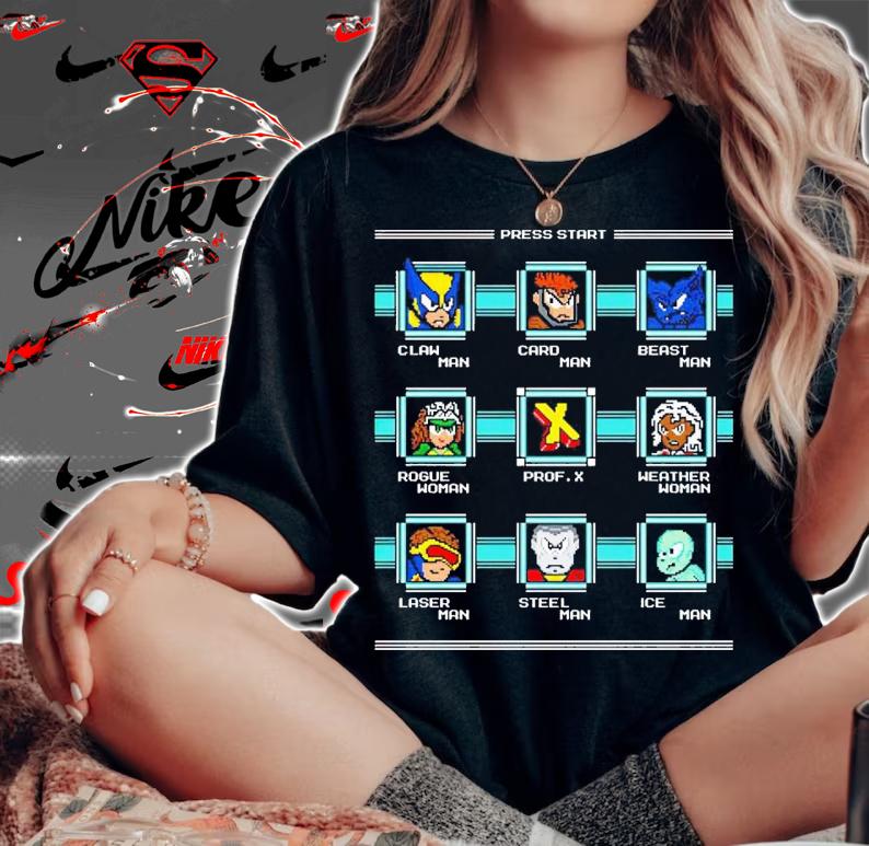Mega X-Man game shirt t-shirt woman shirt