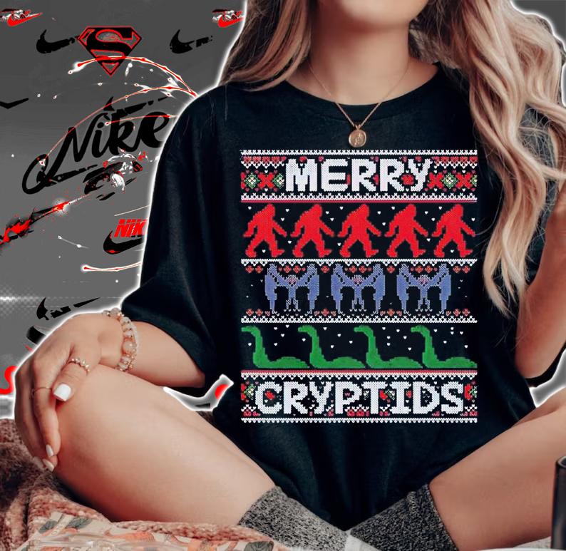Merry Cryptids shirt t-shirt woman shirt