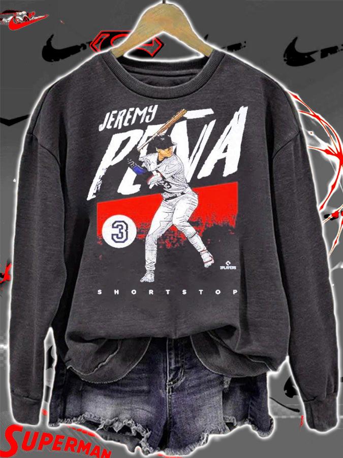 Jeremy Pena Houston Grunge Baseball Shirt t-shirt sweatshirt