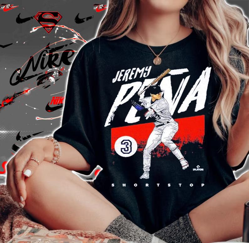 Jeremy Pena Houston Grunge Baseball Shirt t-shirt woman shirt