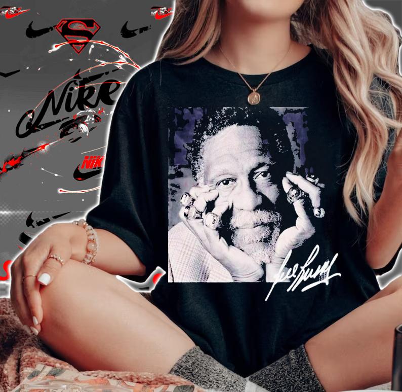 Bill Russell Signature NBA Legend Bill Russell T-Shirt t-shirt woman shirt