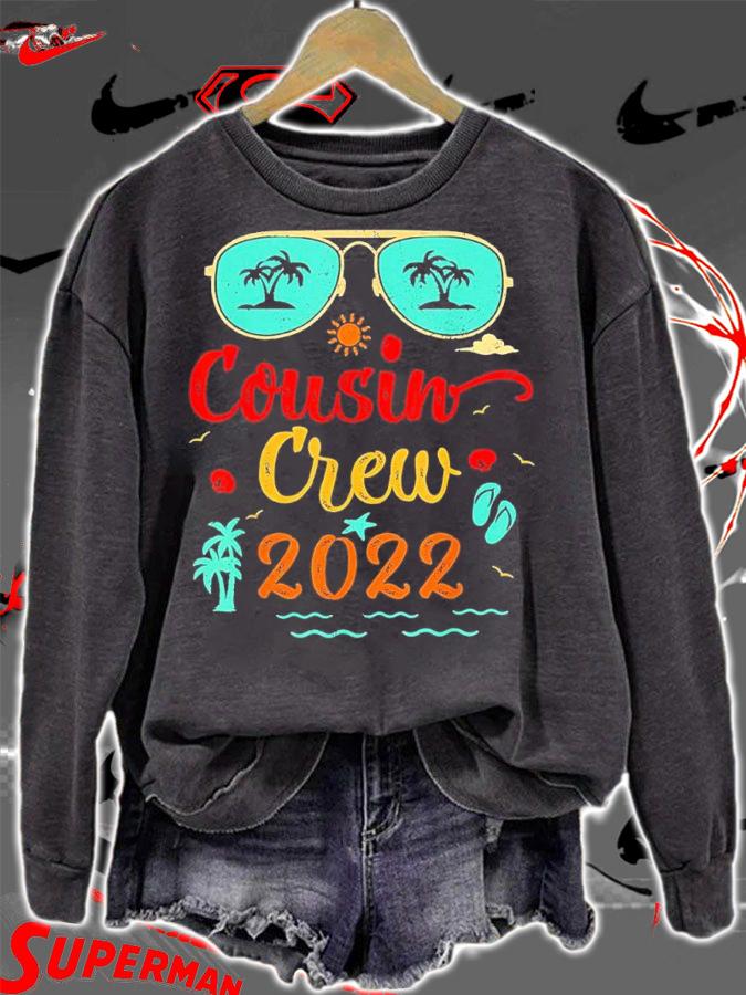 Camping Picnic Cousin Crew 2022 Summer Vacation Sunglasses T-shirt t-shirt sweatshirt