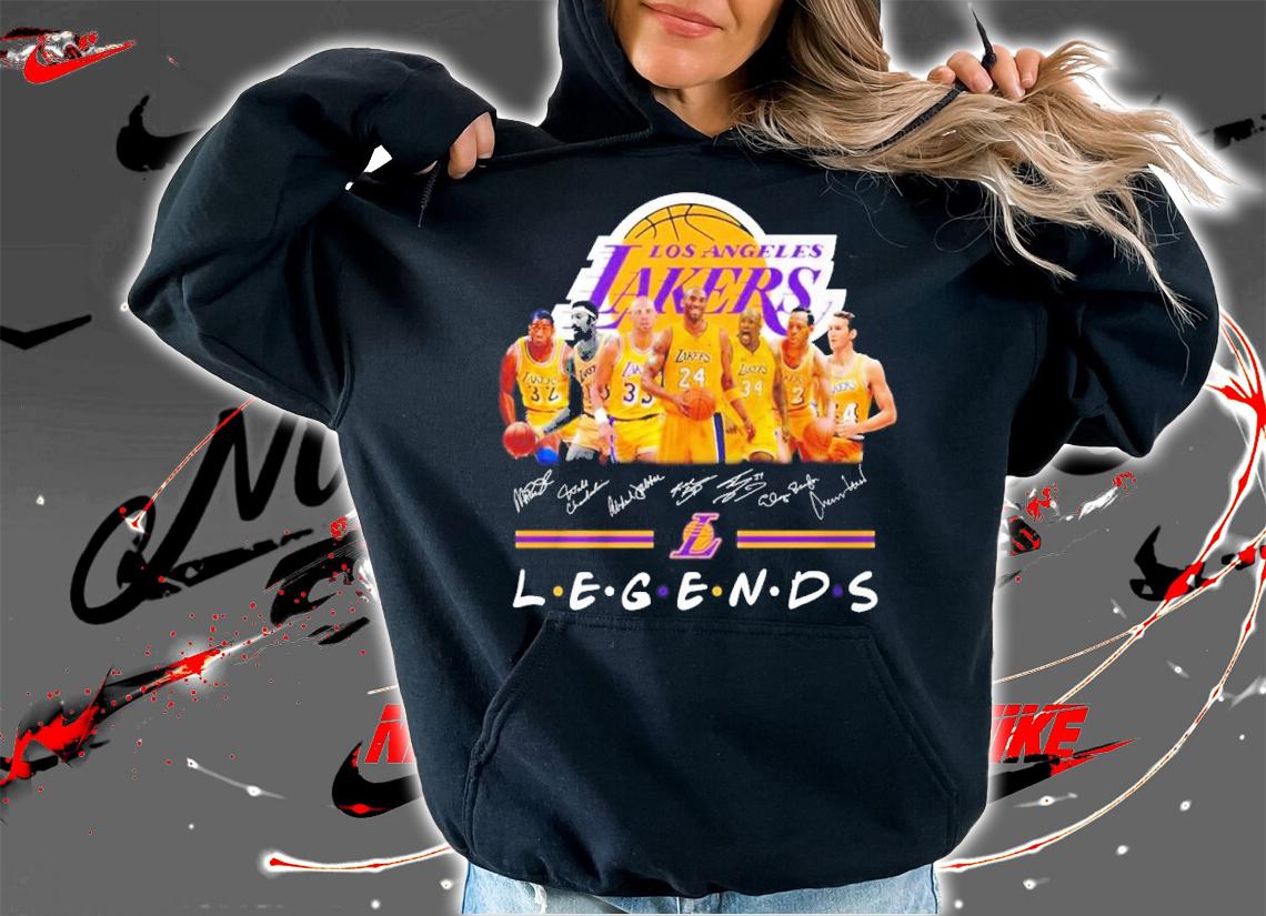 Los Angeles Lakers Legends signatures shirt t-shirt