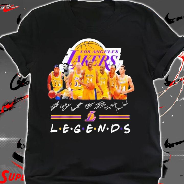 Los Angeles Lakers Legends signatures shirt t-shirt