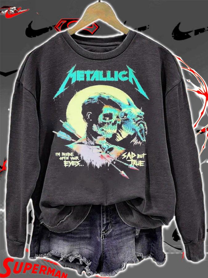 Metallica I Am Inside Open Your Eye Sad But True Shirt t-shirt sweatshirt