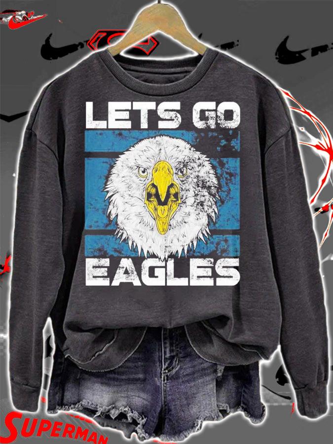 Lets Go Eagles Washed And Worn Look Philadelphia Eagles Shirt t-shirt sweatshirt