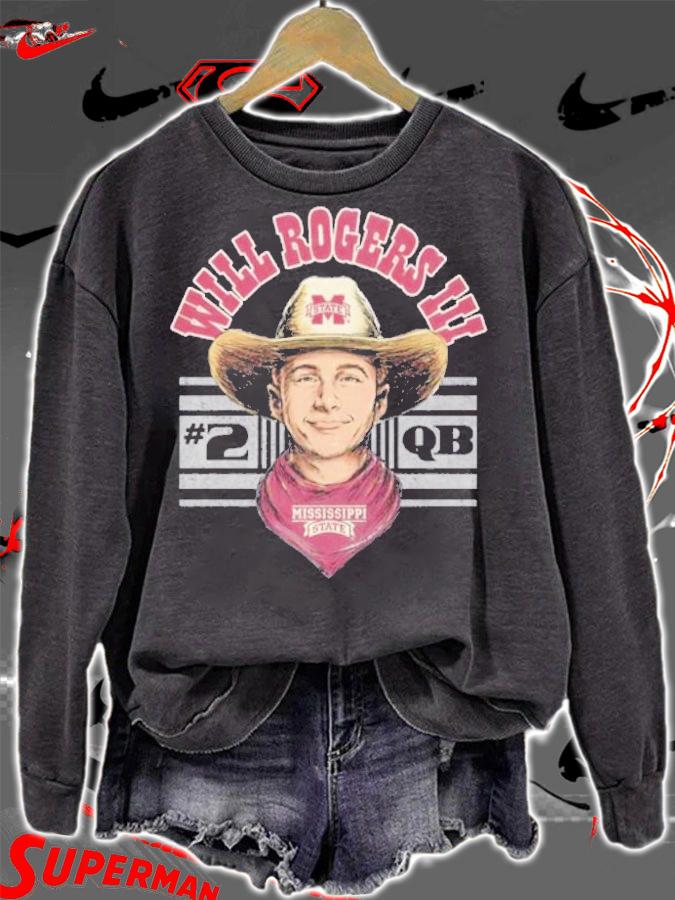 Mississippi State Bulldogs Will Rogers Cowboy shirt t-shirt sweatshirt