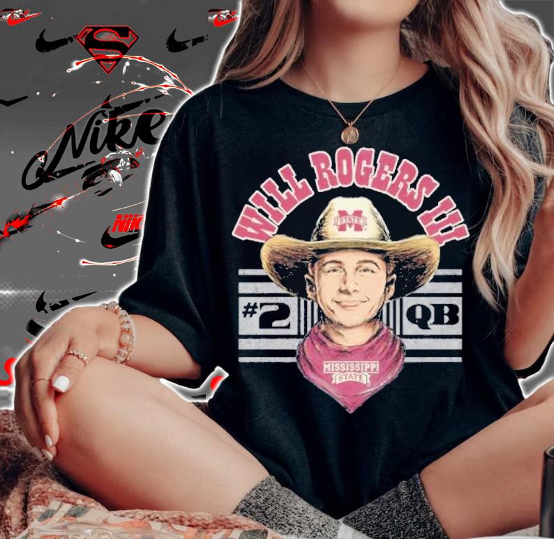 Mississippi State Bulldogs Will Rogers Cowboy shirt t-shirt woman shirt