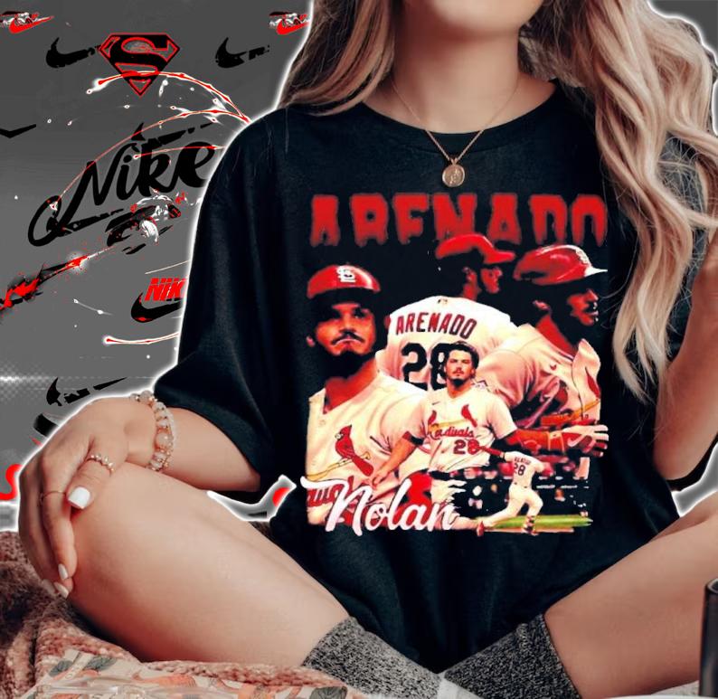 Nolan Arenado St. Louis Cardinals Vintage 90s Shirt t-shirt woman shirt