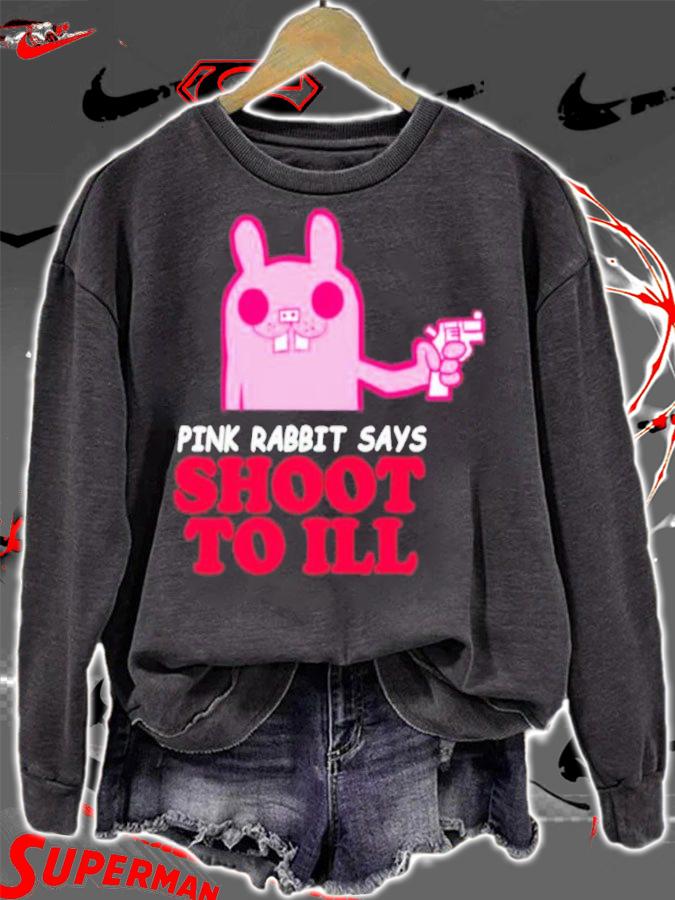Pink Rabbit Says Shoot To Ill Gorillaz Shirt t-shirt sweatshirt