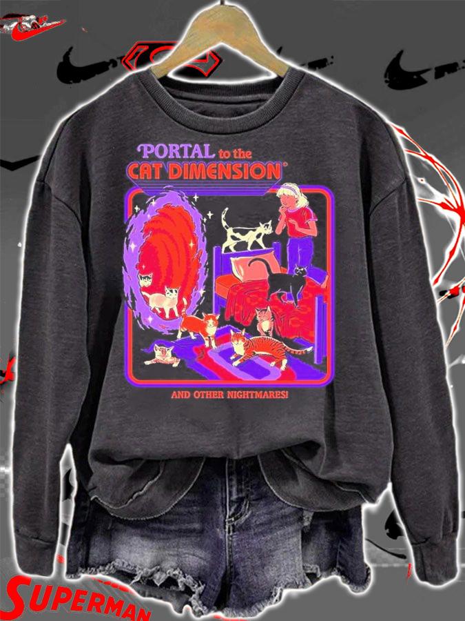 Portal to The Cat Dimension shirt t-shirt sweatshirt