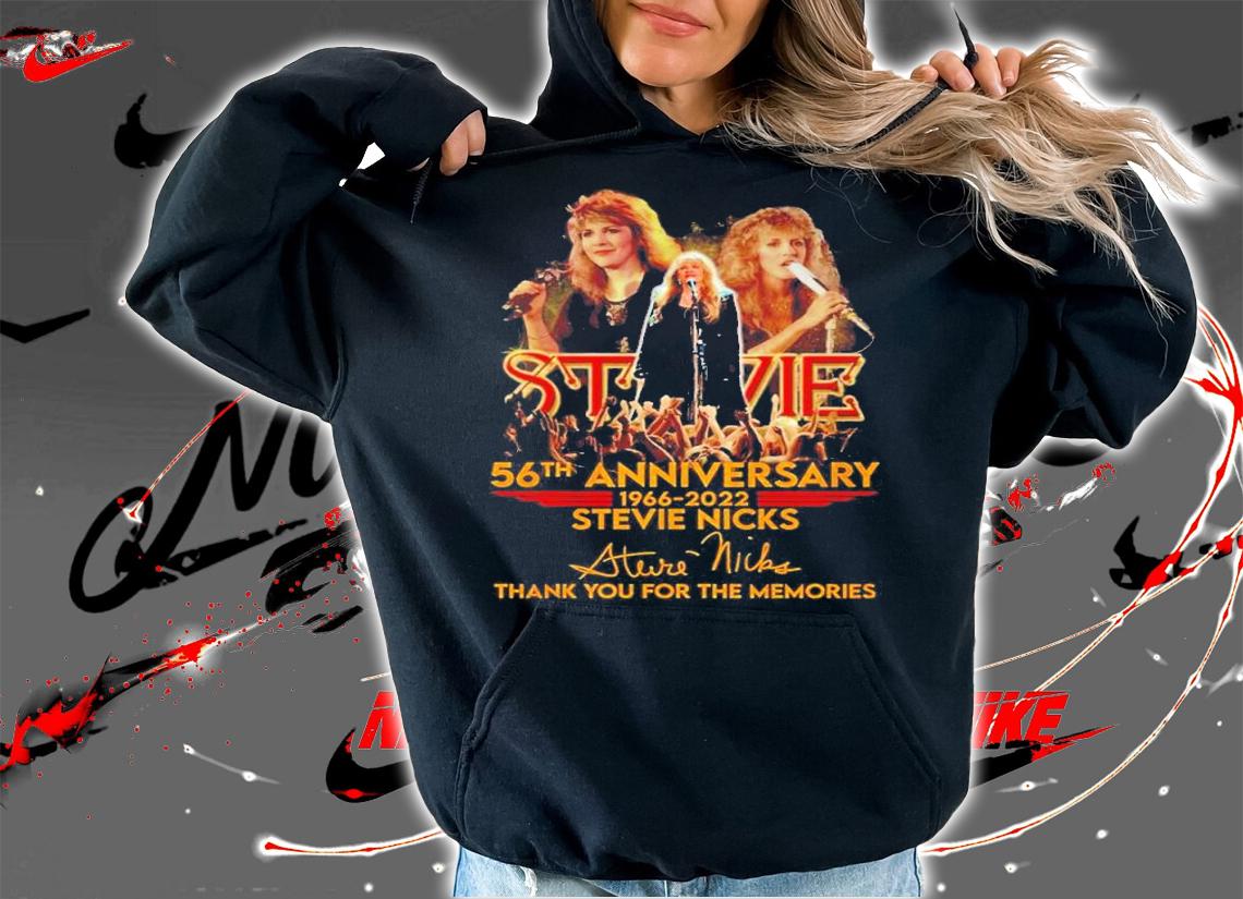 56th anniversary 1966 2022 Stevie Nicks thank you for the memories shirt t-shirt hoodie