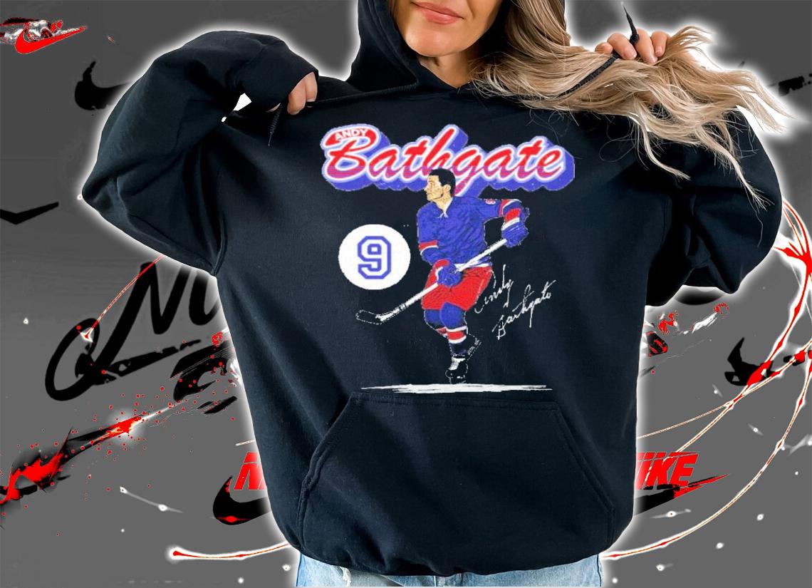 Andy Bathgate New York R Retro Script Hockey Signatures Shirt t-shirt hoodie