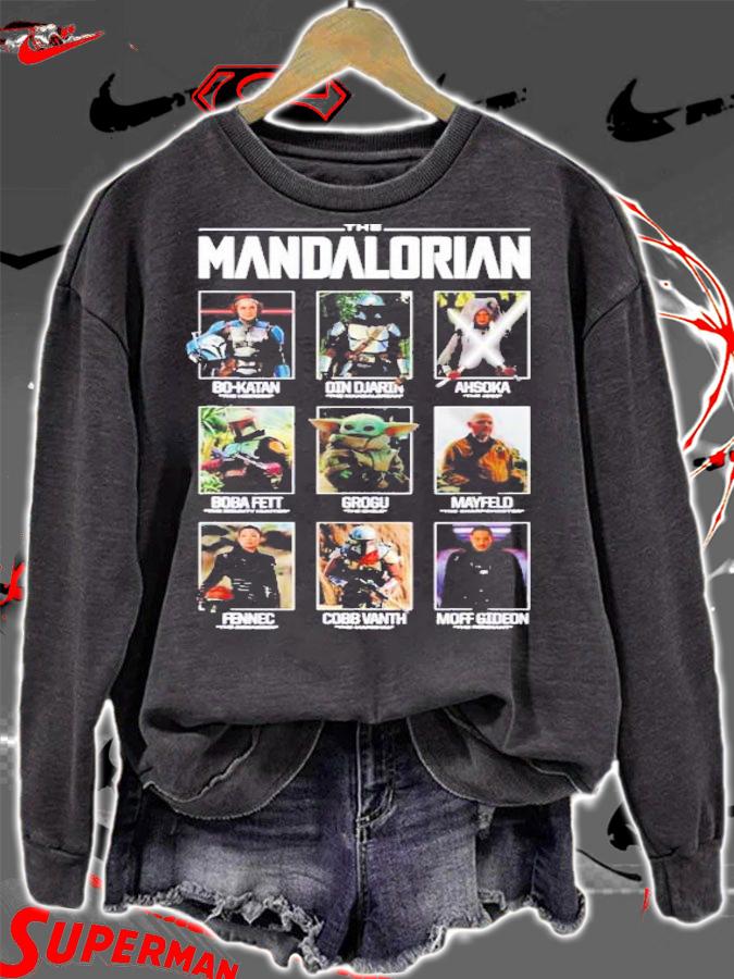 Character The Mandalorian Grid Star Wars T-Shirt t-shirt sweatshirt