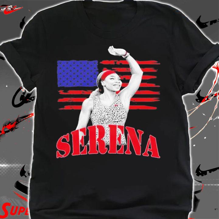 Serena Williams Retirement With USA Flag T-Shirt t-shirt shirt