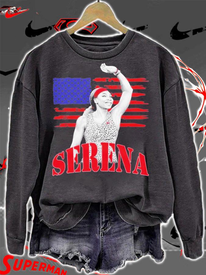 Serena Williams Retirement With USA Flag T-Shirt t-shirt sweatshirt