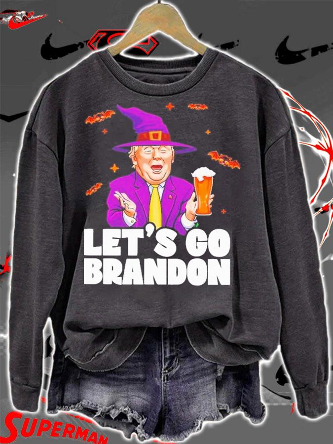 Trump Let's Go Brandon Halloween Shirt t-shirt sweatshirt