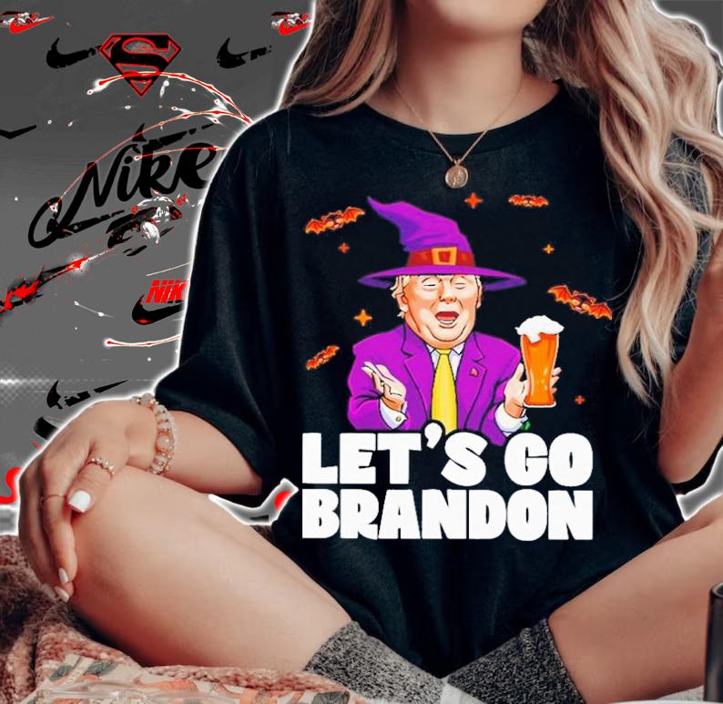 Trump Let's Go Brandon Halloween Shirt t-shirt woman shirt