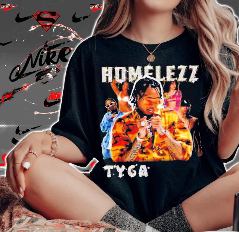 Tyga Rapper Vintage 90s 21 Savage Rap Hip Hop T-Shirt t-shirt woman shirt