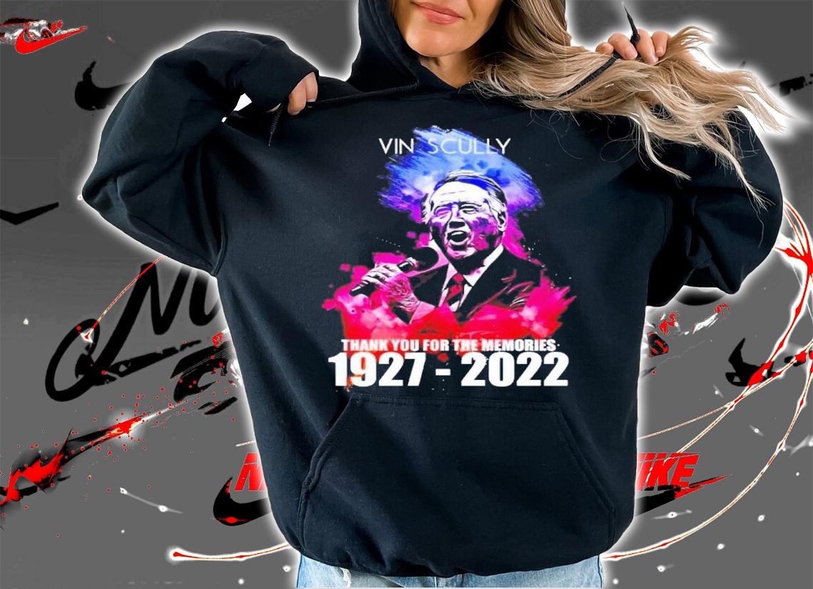 Vin Scully 1927-2022 Signatures Thank You For The Memories Shirt t-shirt hoodie