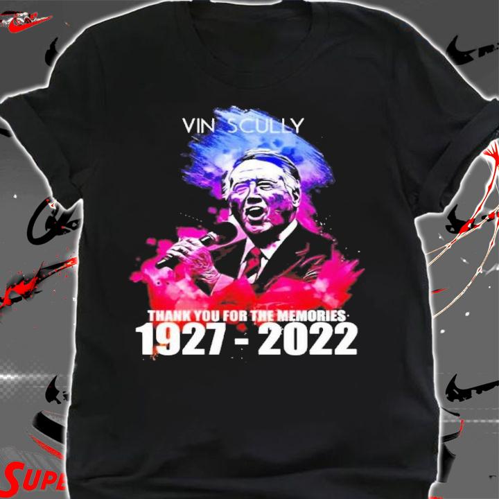 Vin Scully 1927-2022 Signatures Thank You For The Memories Shirt t-shirt shirt
