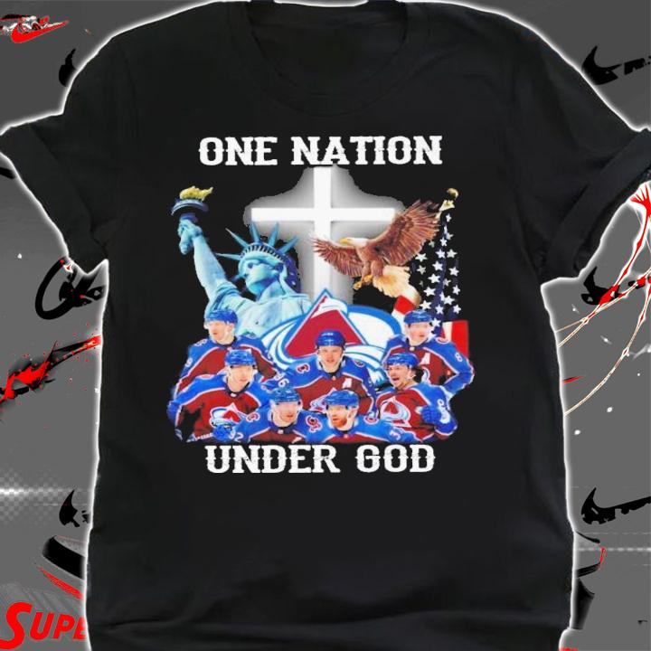 Colorado Avalanche One Nation Under God Signatures 2022 T-Shirt t-shirt shirt