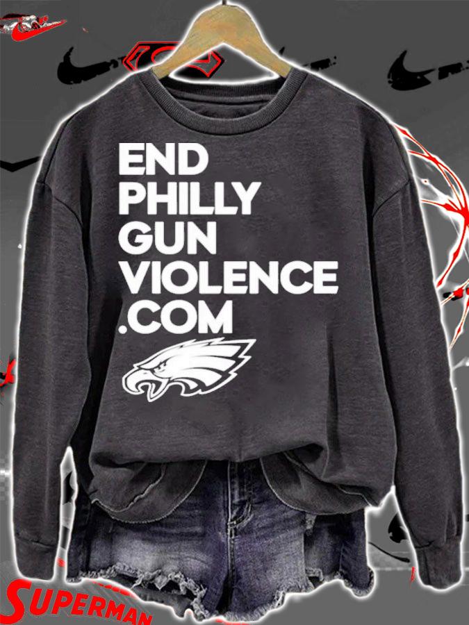Eagles Cheerleaders End Philly Gun Violence Com Philadelphia Eagles T-Shirt t-shirt sweatshirt
