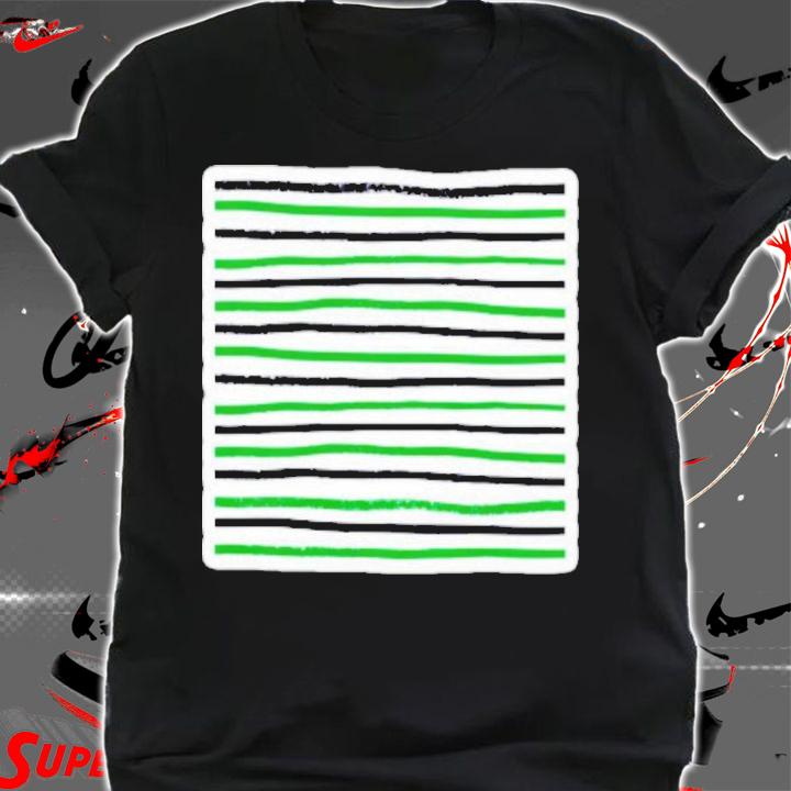 Fuchsia And Neon Green Striped 112761958 T-Shirt t-shirt shirt