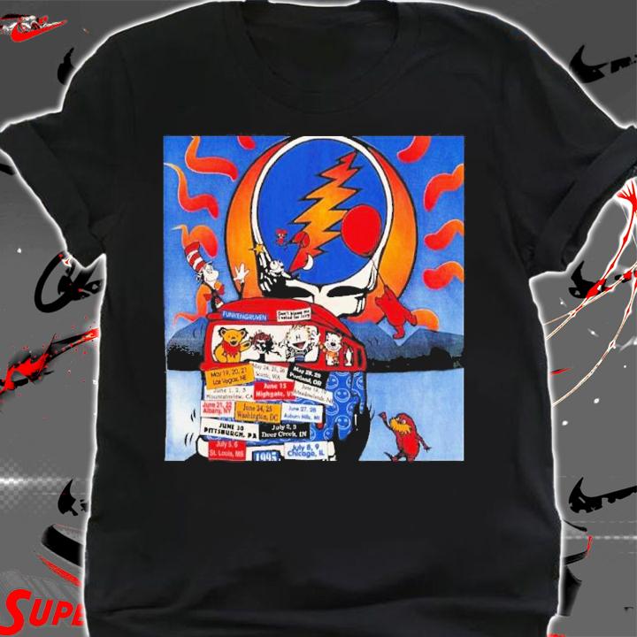 Grateful Dead Summer Tour 1995 Stitch Fruit Of The Loom Shirt t-shirt