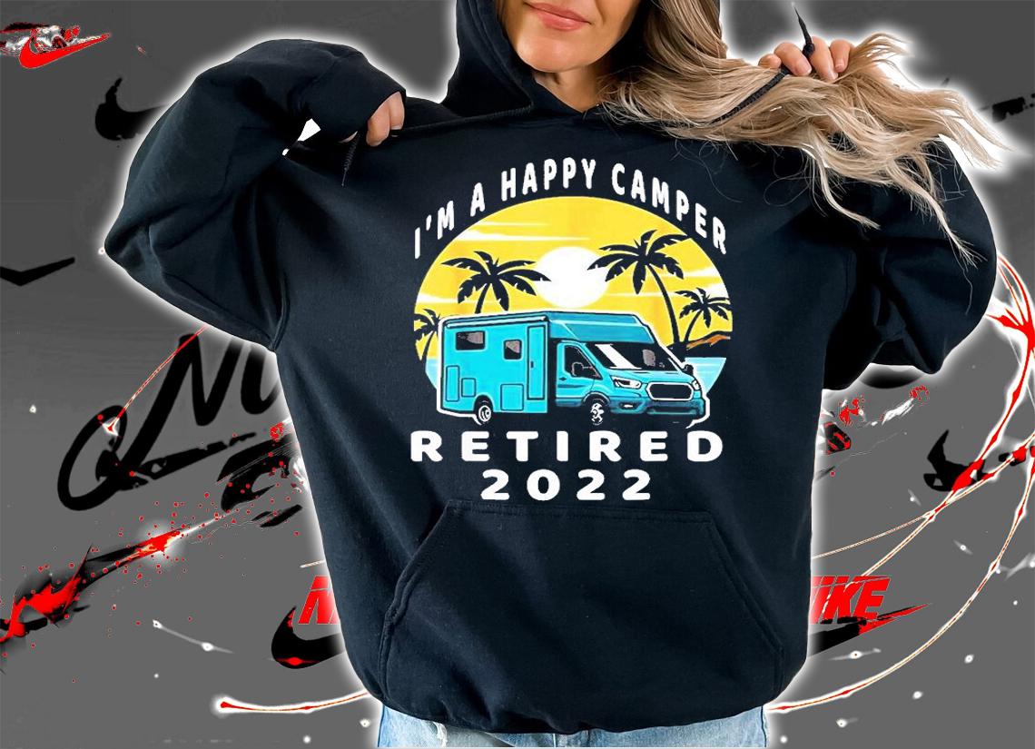 Im A Camper RV Vintage Sunset Retired 2022 Teacher T-Shirt t-shirt