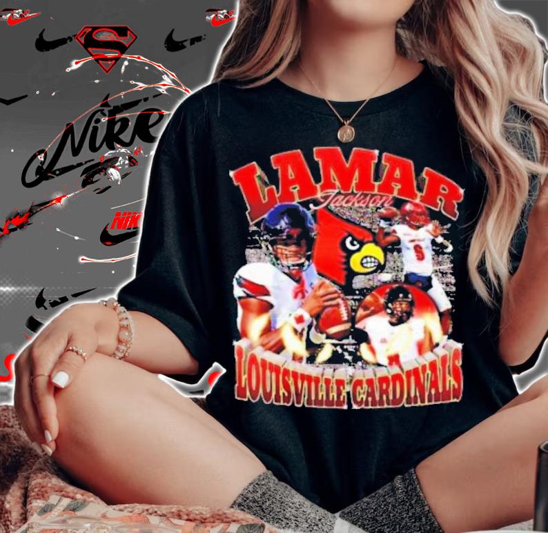 Lamar Jackson Louisville Cardinals Shirt t-shirt woman shirt